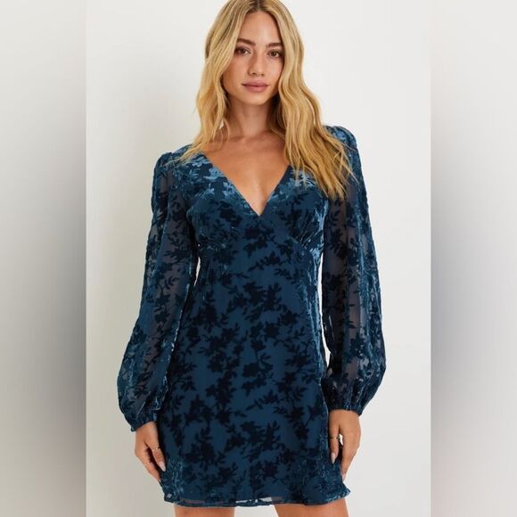 Lulus Navy Mini Dress! NWT!! - Picture 1 of 6